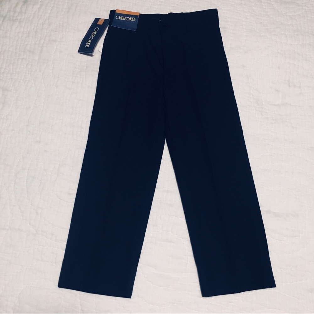 Boys Cherokee Dress Pants Navy NEW sz 4